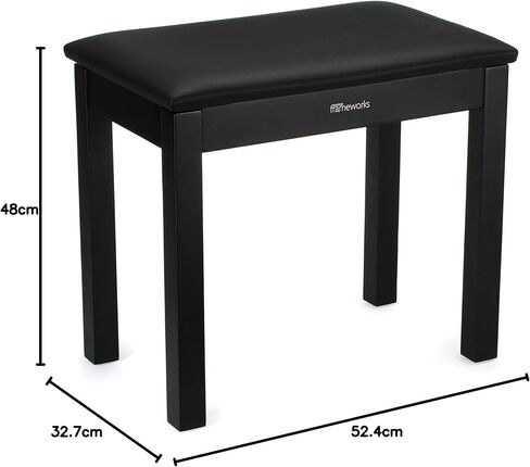 Gator Frameworks لوحة المفاتيح الخشبية التقليدية ومقعد البيانو؛ أبيض (GFW-KEYBENCH-WDWH) in Kuwait