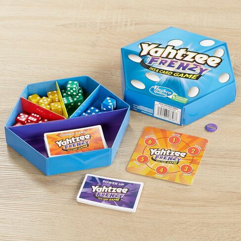 Yahtzee Frenzy Dice & Card Game ، لعبة النرد سريعة الخطى ، ألعاب الورق للعائلات والأطفال ، من السهل تعلم ألعاب العائلة ، لمدة 2 إلى 4 لاعبين ، تتراوح أعمارهم بين 8 وما فوق in Kuwait