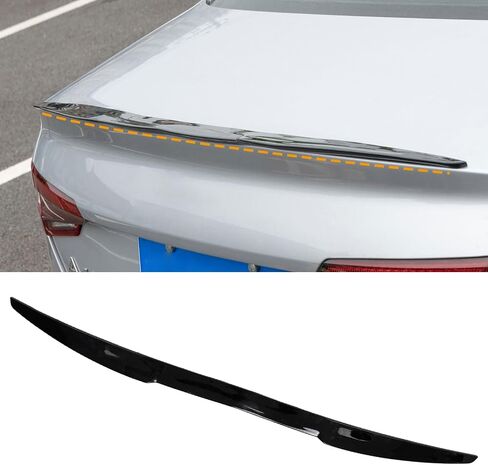 AUTOXBERT مقاس 45 بوصة 115 سم، سقف خلفي عالمي للسيارة على شكل حرف V، جناح خلفي وجناح أسود اللون، يحسن المظهر الديناميكي الرياضي لسيارتك. in Saudi Arabia