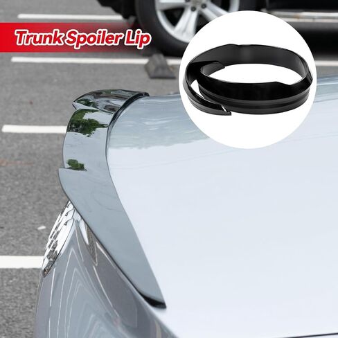 AUTOXBERT مقاس 45 بوصة 115 سم، سقف خلفي عالمي للسيارة على شكل حرف V، جناح خلفي وجناح أسود اللون، يحسن المظهر الديناميكي الرياضي لسيارتك. in Saudi Arabia