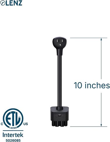 LENZ NEMA 06-20 Adapter for Tesla Gen 2 Mobile Portable Charger, Connect Tesla Mobile Charger to NEMA 06-20 240V Outlet at 16 Amp (06-20 Length 15.5") in Saudi Arabia
