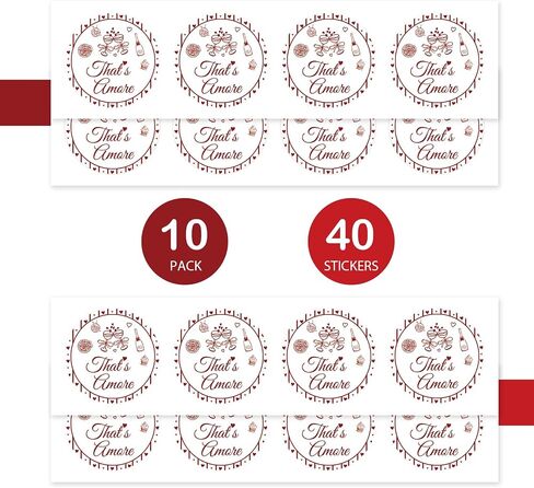 40pcs هذا هو أموري شكرا لك ملصقات ، ملصقات دش الزفاف الإيطالية ، هذه ملصقات أموري البيتزا مستديرة لحفلات الزفاف/الحفلات ذات الطابع الإيطالي in Saudi Arabia