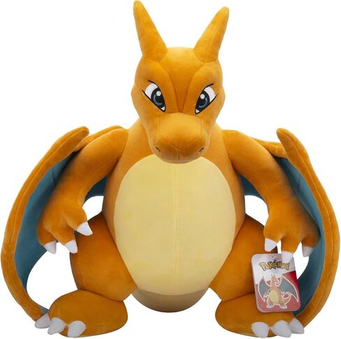 Pokemon 24 "Jumbo Charizard Barge Plush - مرخص رسميًا - شخصية التطور العملاقة Charmander - وسادة أصلية محشو لعبة الحيوانات للأطفال ، الأولاد ، الفتيات - 2+ in Saudi Arabia