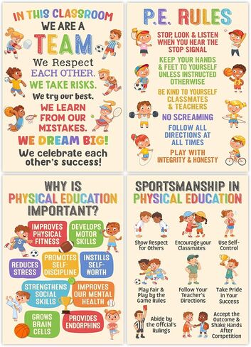 Lalunia 6 Pcs Computer Science Classroom Poster (11x16) - Computer Lab Posters, Teachers Supplies PC Shortcuts, Stem Technology Education Chart, PC Keyboard Wall Art For Kids, Back To School Gifts in Kuwait