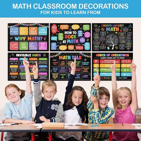Lalunia 6 Pcs Computer Science Classroom Poster (11x16) - Computer Lab Posters, Teachers Supplies PC Shortcuts, Stem Technology Education Chart, PC Keyboard Wall Art For Kids, Back To School Gifts in Kuwait