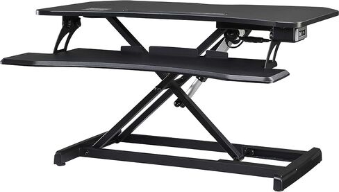 Lorell, LLR99530, Electric Monitor Riser, 1 Each, Black in Saudi Arabia