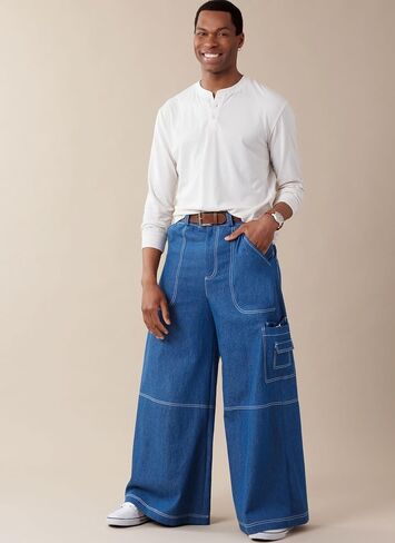 McCall's M8536AA Men's Cargo Style Shorts and Pants Sewing Pattern Packet, Design Code M8536, Sizes 34-36-38-40-42 in Saudi Arabia