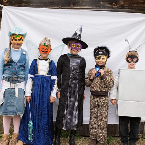 12pcs هالوين شعرت أقنعة ، وفضلات الحفلات ، وملابس الوحش لباس الأزياء ، وإلوازات الحفلات تحت عنوان الهالوين ، وملابس مقصور صورة ، in Kuwait