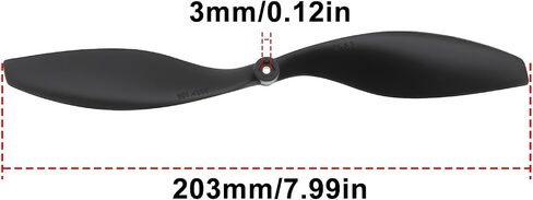 The Lord of the Tools 10Pcs 8043 RC Propellers Black Slow Flyer Prop for RC Aircraft Quadcopter Prop in Saudi Arabia