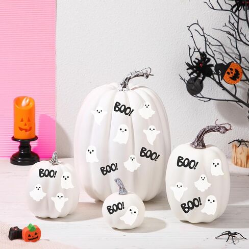 Chunful 8 Pcs DIY Fall Pumpkin Painting Kits Assorted Sizes Foam Fake Craft Pumpkins for Autumn Thanksgiving Halloween Party Festive Home Tabletop Decor(Pink) in Saudi Arabia