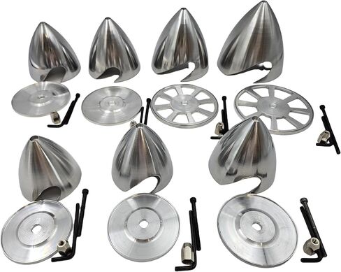 RC Models Aluminium سبيكة مروحة SPINNER 76-127 مم (3.0-5.0INCH) ل 2 شفرات المروحة المحرك Aeromodelling أجزاء RC (5.0 '(127 مم)) in Saudi Arabia