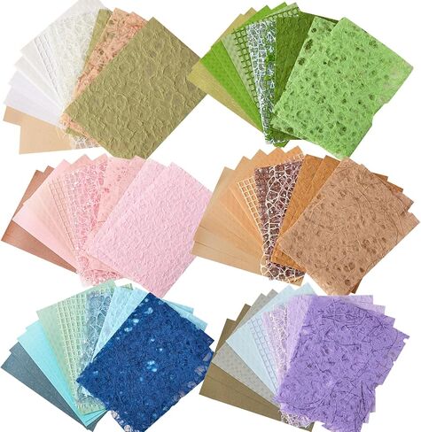 96 أوراق مخطط قصاصات مخطط الورق مجموعة النسيج - 6 حزمة الرصاصة Junk Journal Supplies Making Vision Board Scrapslishments 3.9x5.5 inch in Kuwait