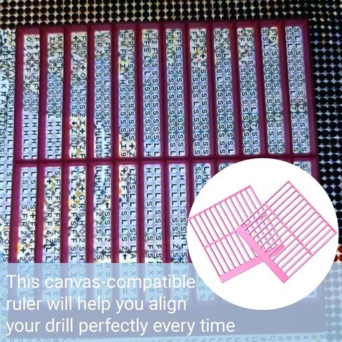 2 PCS Diamond Painting Ruler, Diamond Painting Guide, Compatible with Diamond Art Club Round Canvas in Saudi Arabia