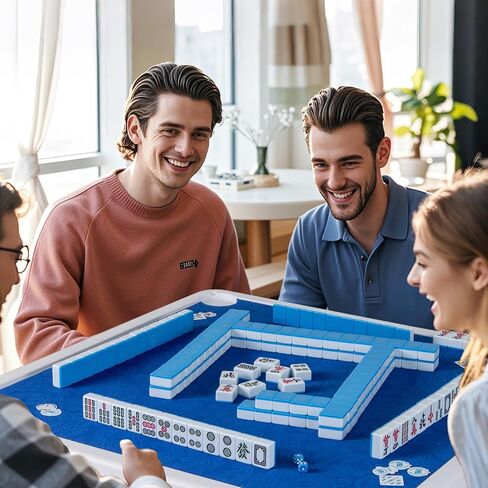 طاولة Gymax Mahjong قابلة للطي مع Mahjong Mat ، طاولة دومينو مربعة من 4 لاعبين مع حاملي الكوب ومقبض حمل ، تقليل الضوضاء المضاد للانزلاق للماجونغ ، لعبة البوكر ، ألعاب لوحات البطاقات (خضراء خضراء) in Saudi Arabia
