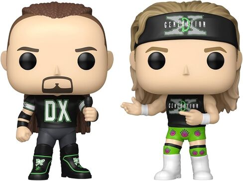 فونكو بوب! WWE: Outlaws New Age: Road Dogge Jesse James & Billy Gunn ، pack -pack - Finyl Figure - فكرة هدية - البضائع الرسمية - ألعاب للأطفال والكبار in Kuwait