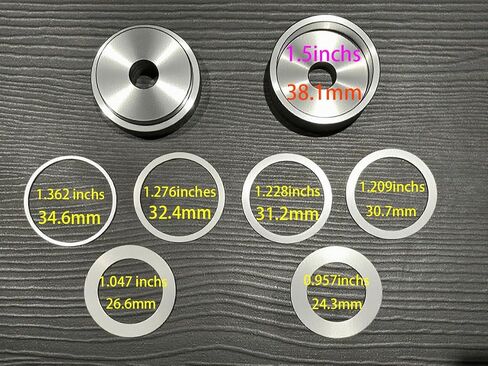 Coin Ring Puncher & Spacer Set | Punch Hole Coin Jewelry Making Tool | 6 Punches CoinRing Making Tool | Self Centering CoinRing Punches Set | Coin-Ring Center Punch 7/16inch in Saudi Arabia