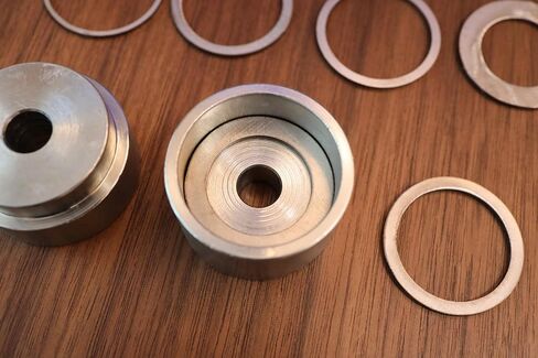 Coin Ring Puncher & Spacer Set | Punch Hole Coin Jewelry Making Tool | 6 Punches CoinRing Making Tool | Self Centering CoinRing Punches Set | Coin-Ring Center Punch 7/16inch in Saudi Arabia