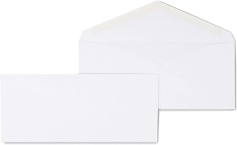 Staples #9 Business Envelopes, V-Flap Gummed Closure, 8-7/8 x 3-7/8 Inch, 500-Pack, White in Saudi Arabia