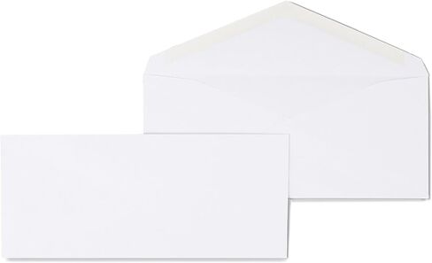 Staples #9 Business Envelopes, V-Flap Gummed Closure, 8-7/8 x 3-7/8 Inch, 500-Pack, White in Saudi Arabia