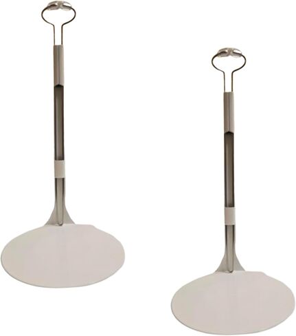 BANBERRY DESIGNS Doll Stands Set of 2 White Metal and Vinyl Holders Each Expands Approximately 10" to 17" in Saudi Arabia