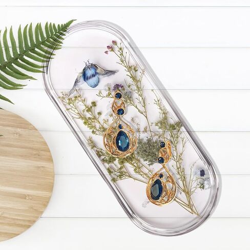 5 Pcs Oval Resin Tray Mold Set, 12'', 10'', 9'', 7'', 5.7'' Tray Molds for Epoxy Resin for DIY Jewelry Trinket Dish Home Decor DIY Gift in Saudi Arabia