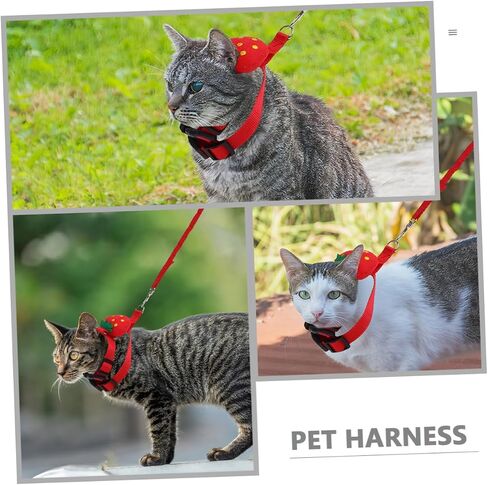 UPKOCH 4PCS PET LEASH مجموعة الكلاب سلسلة CAT تسخير الأرنب المقود الصغير تسخير تسخير قابلة للتعديل مقاومة للارتداء للداخلية في الهواء الطلق في الهواء الطلق in Kuwait