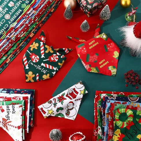 100 PCS Halloween Dog Bandanas Bulk Pumpkin Ghost Bat Dog Dagf Triangle Pet Neckerchief Pibs Admable Admable Respare Puppy Assume accessories for Grooming Supplies Small to Large Dogs Cat in Kuwait