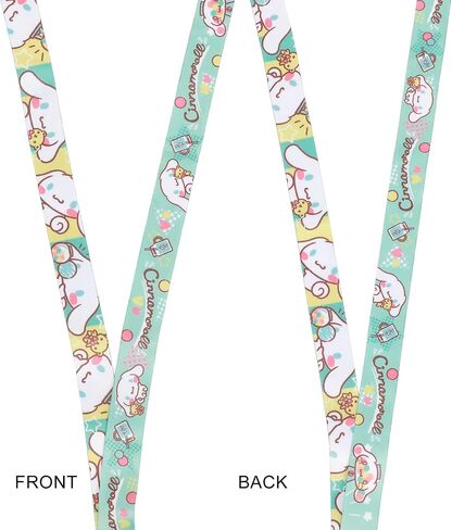 Cinnamaroll Snack Time Theme 22-inch Lanyard with Clear ID Sleeve and Rubber Charm in Saudi Arabia