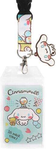 Cinnamaroll Snack Time Theme 22-inch Lanyard with Clear ID Sleeve and Rubber Charm in Saudi Arabia