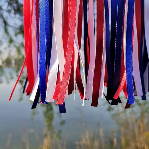 Satin Ribbon Windsock Streamer, Outdoor Decorations for Your Patio, Garden, Yard, Dock and Camper, 41-Inch, WS41-LBH in Kuwait