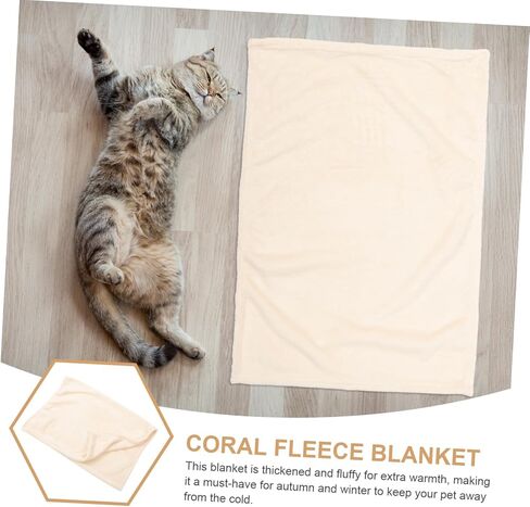 Sosoport Fluffy Pet بطانية صوف رمي للكلاب Cat أريكة دافئة رمي متعدد الديكور in Kuwait