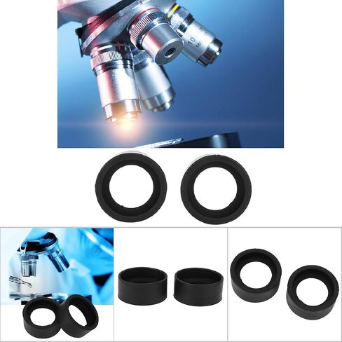 واقي العدسة ، 2PAIR من أكواب العين مجهر استبدال 4pcs العيون كوب العيون الغلاف مغطى المطاط الناعم لمجهر ستيريو 32-36 مم (KP-H1) in Kuwait