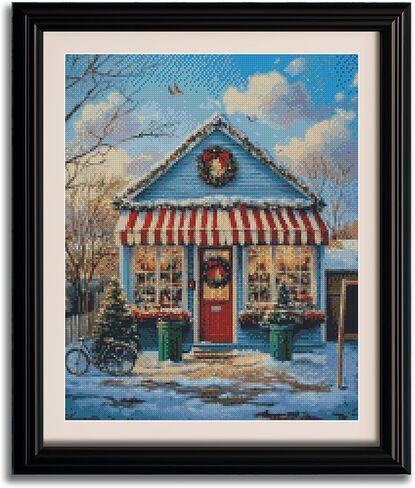 Christmas Snowman Cross Stitch Kits للبالغين XMAS Red Hummingbird Kit Kit Pre Printed 11ct Winter DIY Stamped Starter Kits in Kuwait