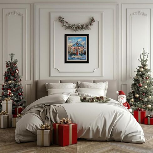 Christmas Snowman Cross Stitch Kits للبالغين XMAS Red Hummingbird Kit Kit Pre Printed 11ct Winter DIY Stamped Starter Kits in Kuwait