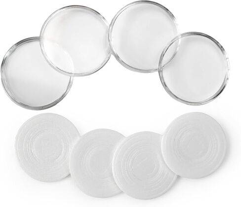 تتضمن كبسولات عملة 40.6 ملم من أجل Silver Eagle-7 حلقات رغوة لـ Penny to Dollar-ASE Direct Fit Adjusts-Archival Safe و PVC خالية in Kuwait