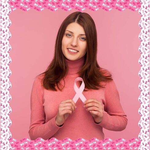 65Ft Breast Cancer Awareness Bulletin Board Borders Pink Ribbon Scalloped Bulletin Border Trim for Women Girls for Classroom Wall Office Window for Breast Cancer Month Decor in Saudi Arabia