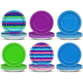 48pcs فيديو ألعاب عيد ميلاد لحزب اللوازم فيديو ألعاب ألعاب لوحات 7 "أدوات حلوى الأدوات المائدة اللوحات LLAMA على ديكورات الحفل in Kuwait