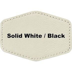 3"x2" Hexagon Blank Laserable Leatherette Hat Patches with Adhesive Faux Leather Patches for Hats Custom Fabric Repair Sew Laser Supplies (Hot Pink/Black, 25) in Kuwait