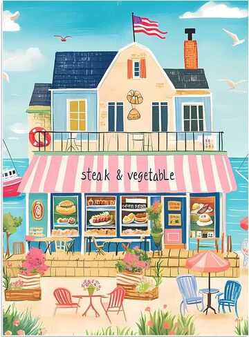 Puzzles for Adults 500 Pieces, Coastal Puzzle, Seaside Jigsaw Puzzles 500 Piece for Adults Kids Seniors, Recycled Cardboard Puzzle for Game Night Family Friends, 20.5x15 in Home Decor in Saudi Arabia