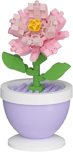 Carnations Mini Flower Bonsai DIY Potted Plant Building Blocks Flower Seasons Rhythm for Kids and Adults, Botanical Collection Decor Toy in Kuwait