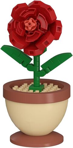 Carnations Mini Flower Bonsai DIY Potted Plant Building Blocks Flower Seasons Rhythm for Kids and Adults, Botanical Collection Decor Toy in Kuwait