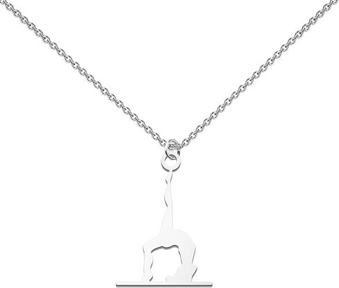 FUSTMW Gymnastics Necklace gifts Gymnast Pendant Jewelry Gymnastics Inspirational Team Gifts for Gymnast women girls in Kuwait