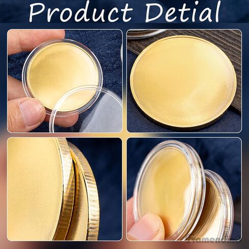 Framendino, 15 Pack Blank Challenge Coins Laser Engraving Stamping with Acrylic Protection Boxes for DIY Crafts Styles A in Saudi Arabia