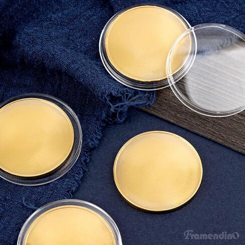 Framendino, 15 Pack Blank Challenge Coins Laser Engraving Stamping with Acrylic Protection Boxes for DIY Crafts Styles A in Saudi Arabia