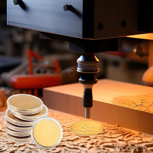 Framendino, 15 Pack Blank Challenge Coins Laser Engraving Stamping with Acrylic Protection Boxes for DIY Crafts Styles A in Saudi Arabia