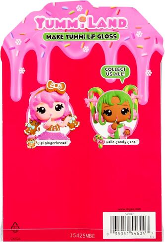 Yummiland x Holiday Lip Gloss Doll - Gigi Gingerbread Includes DIY Lip Gloss + Keychain, Cosmetic Play, Seasonal Holiday Collectible, Gift, Ages 4+ in Saudi Arabia