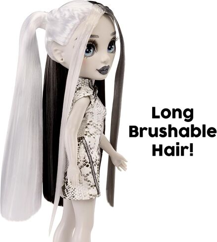 Rainbow High Shadow High Heather - Grayscale 11" Fashion Doll. Black and White Hair & Outfit & Handbag in Saudi Arabia
