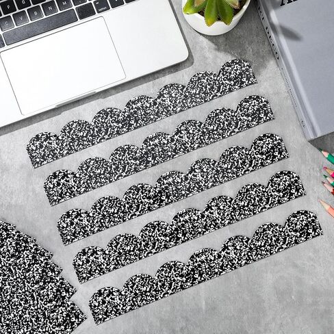Ireer 24 PCS الحدود المغناطيسية للقلم الرصاص للفصول الدراسية Whiteboard 1.5 × 11.8 '' Boardin Board Board Borders Pencil Die Cut Strips trim for Champroom School Office Chalkboard Wall in Saudi Arabia