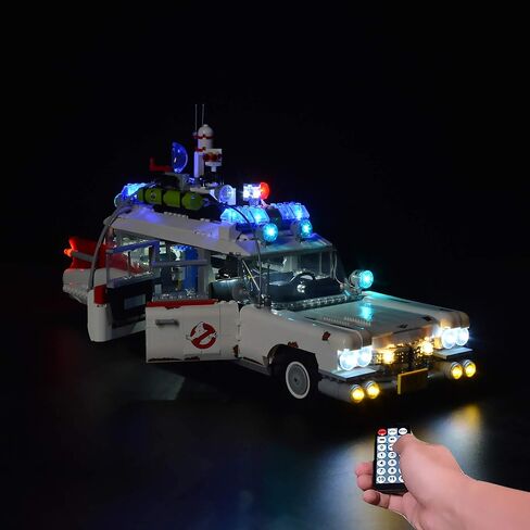 T-Club Upgrade RC LED Light Kit مع صوت لـ Lego Ghostbusters Ecto-1 10274 ، مجموعة الإضاءة المتوافقة مع LEGO 10274 (لا تشمل مجموعة البناء) (مع Sound RC) in Kuwait