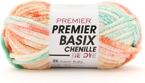 Premier Yarns Basix Chenille Tie Dye ، Super Bulky Chenille Yarn ، 2180-09 in Harmony in Saudi Arabia